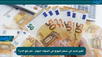 تغير جديد في سعر اليورو في البنوك اليوم.. كم بلغ الآن؟